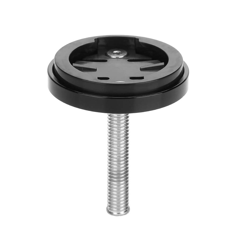 Anodized Aluminum Bicycle Headset Top Cap with Computer & Stopwatch Mount - Durable Bike Accessory for Cycling, Commuting & Fitness Tracking