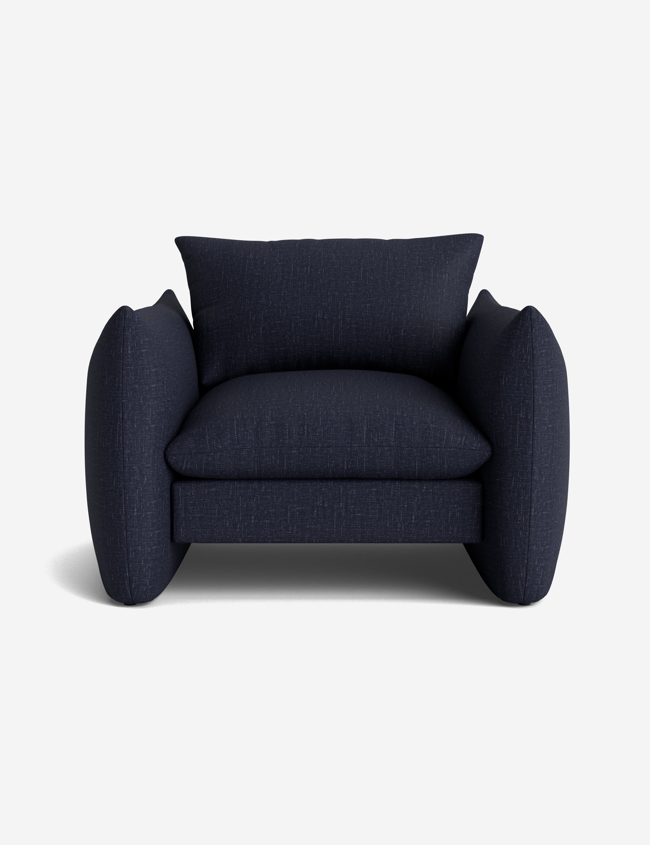 Stylish Banks Accent Chair - Modern Upholstered Lounge Chair for Living Room, Bedroom & Office - Comfortable Reading Chair with Sturdy Wooden Legs