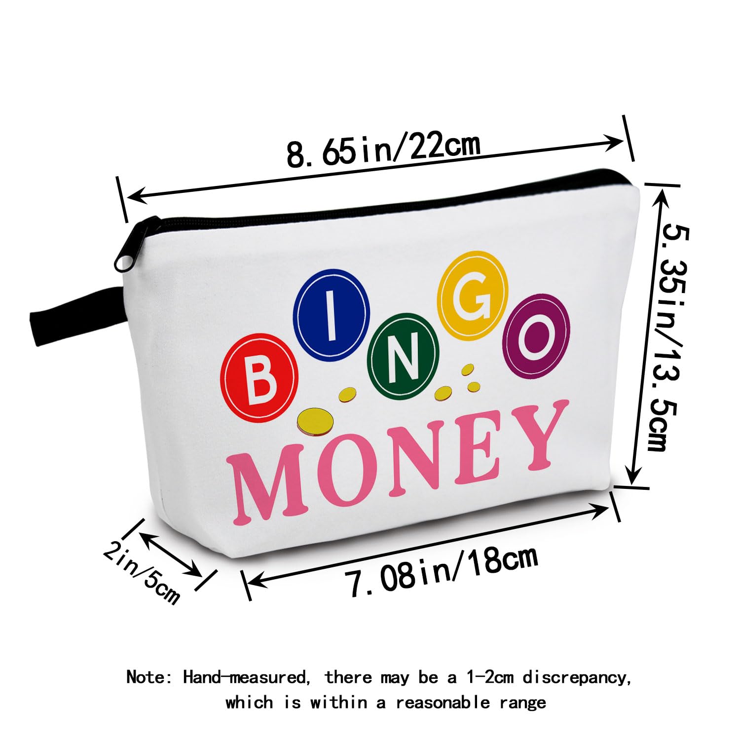 BINGO Travel Makeup Bag for Women - Small Cosmetic Organizer for Gifts & Toiletry