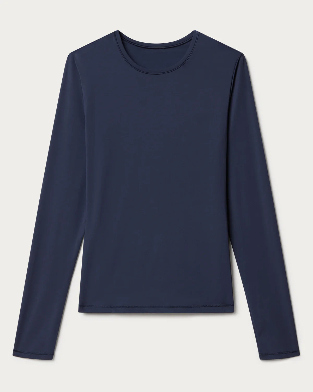 Rhone Women's Ultimate Layer Long Sleeve T-Shirt - Moisture-Wicking, Breathable Workout Top in Navy Blue | Perfect for Yoga, Running & Gym Training