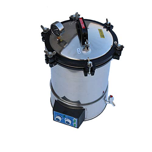 18L Portable High Pressure Autoclave Sterilizer - Stainless Steel Steam Sterilizer for Medical, Dental & Tattoo Equipment (YX-18LDJ) - Perfect for Clinics, Labs & Home Use