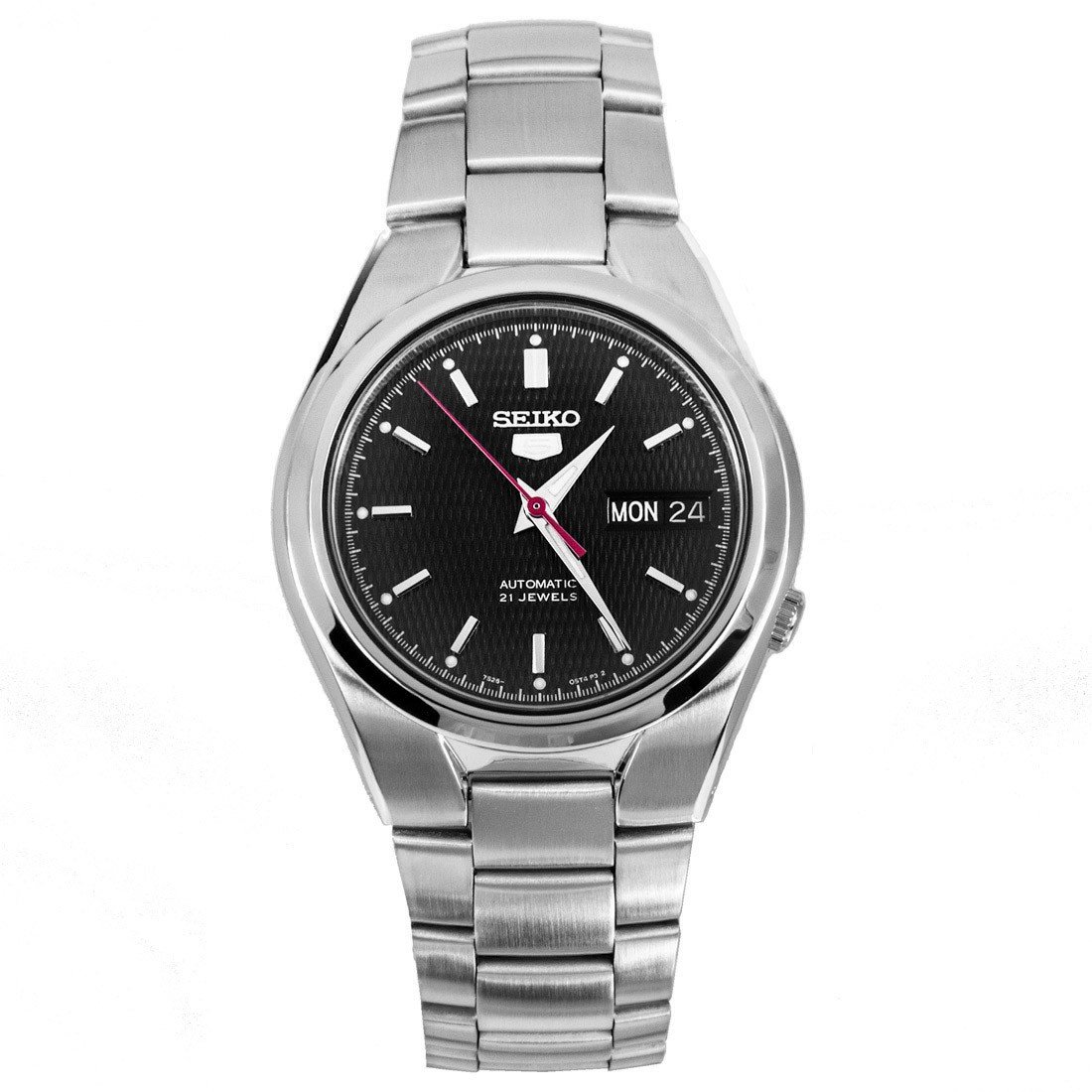 Seiko Men's Automatic Watch with Analogue Display - Silver Stainless Steel Bracelet | Premium Japanese Timepiece for Business, Casual & Formal Wear | Water Resistant & Durable