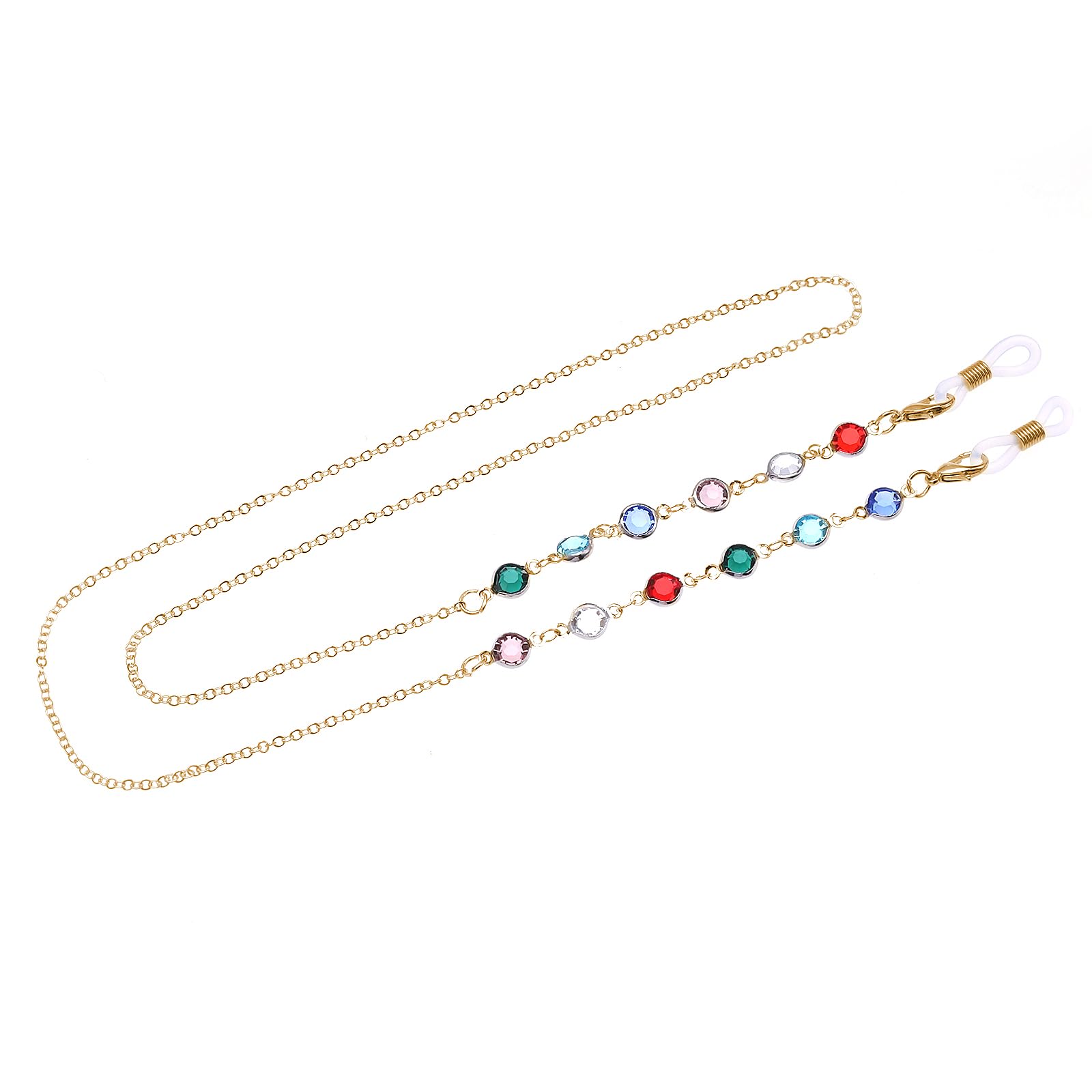 Stylish Metal Eyeglass Chains for Women & Girls - Adjustable Glasses Holder Strap, Necklace for Reading & Sunglasses - Perfect for Work, Reading, Driving & Outdoor Activities