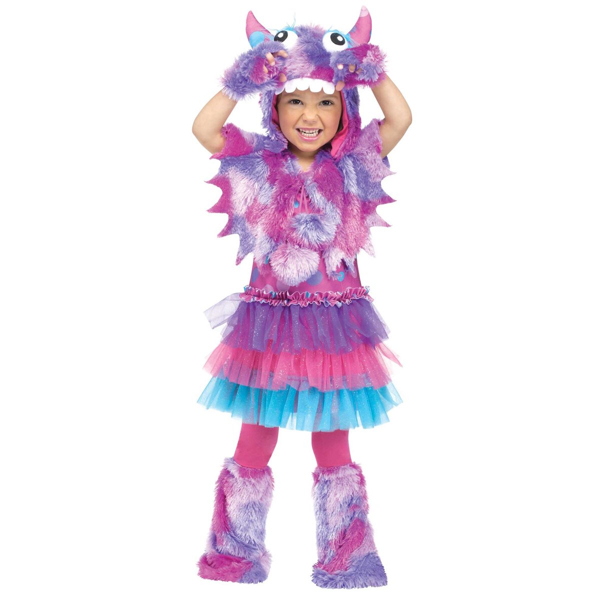 Fun World Baby Girl's Polka Dot Monster Toddler Halloween Costume - Adorable Dress-Up Outfit for Parties & Photo Shoots
