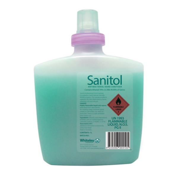 Whitney Sanitol Alcohol-Based Hand Sanitizer Gel - 70% Ethanol, Moisturizing & Quick-Drying - Ideal for Travel, Office, School & On-The-Go Hygiene