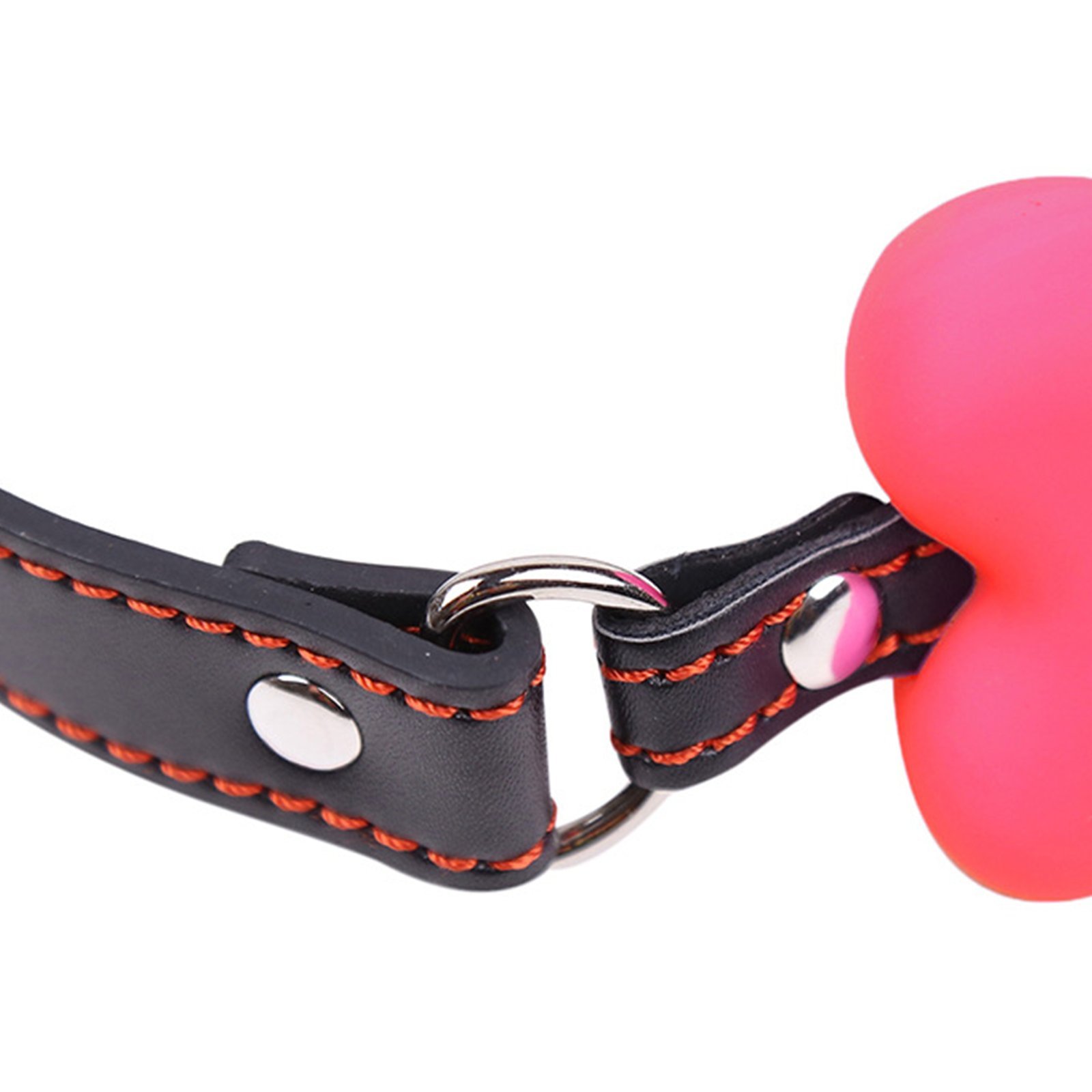 Silicone Dog Bone Gag for Adults - Pink BDSM Ball Gag with Adjustable Straps for Bondage & Restraint - Perfect for Role Play, BDSM, and Adult Playtime