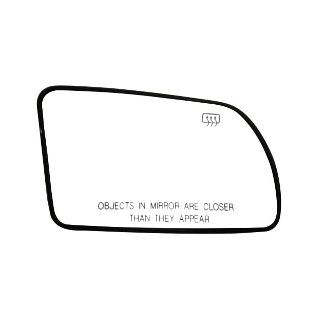 Nissan Altima 2008-2013 Side Mirror Glass Replacement - Chrome Flat Door Mirror Glass with Plate (RM51004-12P) | Compatible with Non-Heated Models | Perfect for Automotive Exterior Mirror Repair & Replacement