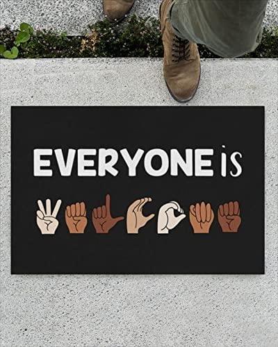 Non-Slip Indoor Door Mat - Equality Welcome Doormat for Front Entrance, Shoe Room & Home Decor - Perfect Housewarming Gift for All - Ideal for High-Traffic Areas, Mudrooms & Entryways