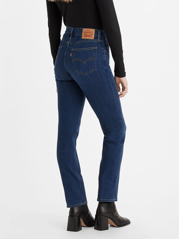 Levi's 724 High Rise Slim Straight Jeans for Women - Dark Wash Denim Pants | Perfect for Work, Casual Outfits & Everyday Wear