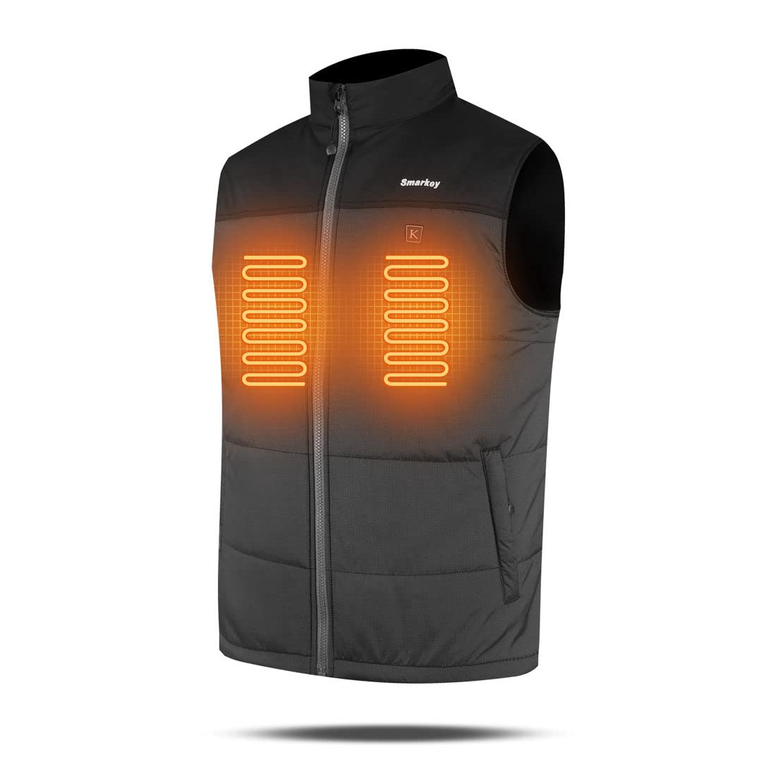 Smarkey Heated Vest for Men - Rechargeable Battery-Powered Winter Jacket with 7.4V 5200mAh Battery & Charger - Ideal for Hunting, Fishing, Golf & Outdoor Activities in Cold Weather