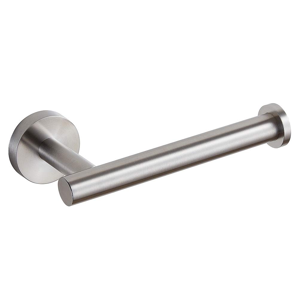 TANGKING Brushed Nickel Toilet Paper Holder - Premium SUS304 Stainless Steel Bathroom Tissue Roll Holder - Wall Mount for Bathroom, Kitchen, Washroom - Rustproof & Durable - Perfect for Modern Home Decor & Commercial Spaces