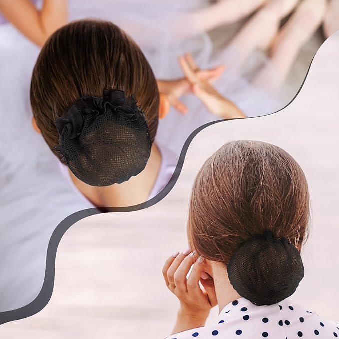 Osceola Styling Jali Bun - Reusable Invisible Elastic Hair Nets for Ballet & Dance (Pack of 3) | Secure Hair Accessories for Women & Girls | Perfect for Performances, Workouts & Daily Styling