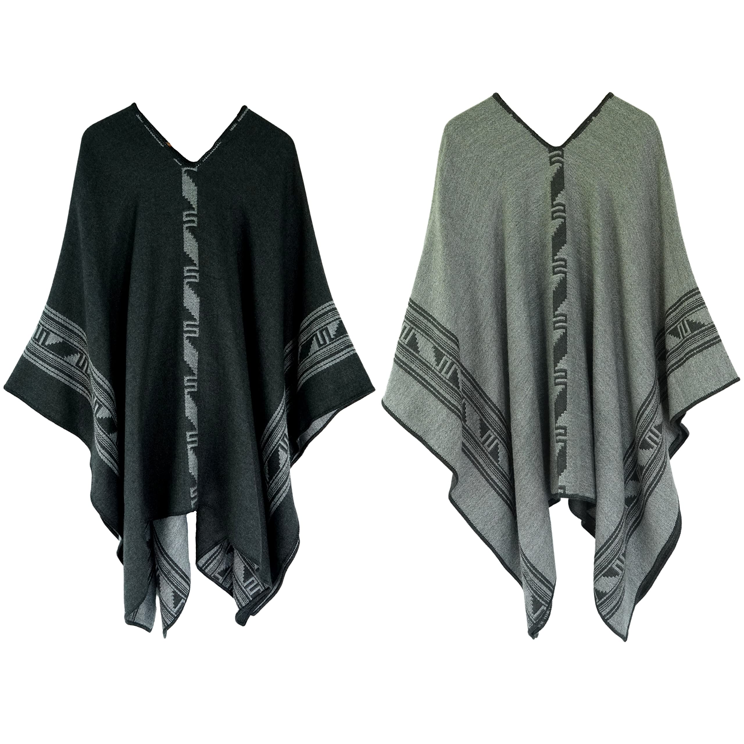 Alpaca Wool Poncho for Men - Soft & Warm Adult Poncho Cloak - Perfect for Outdoor Camping, Hiking & Winter Wear