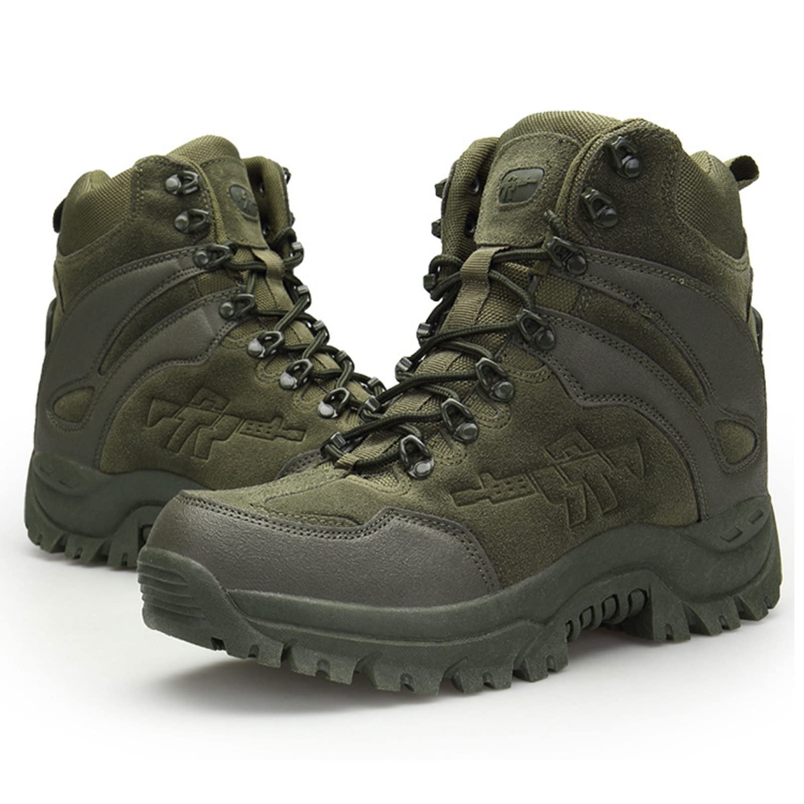 Men's Tactical Military Combat Boots - Waterproof Outdoor Hiking Hunting Trekking Boots for Camping & Mountaineering | Winter Army Shoes with Insoles (A-41 EU) | Perfect for Outdoor Adventures, Survival Training & Heavy Duty Work