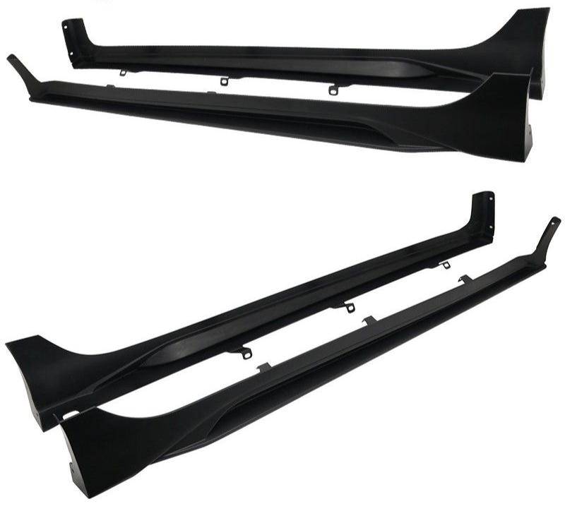 2016-2021 Honda Civic Sedan Mugen Style Side Skirts - Unpainted ABS Plastic Body Kit for Car Customization | Perfect for Street Racing & Car Shows
