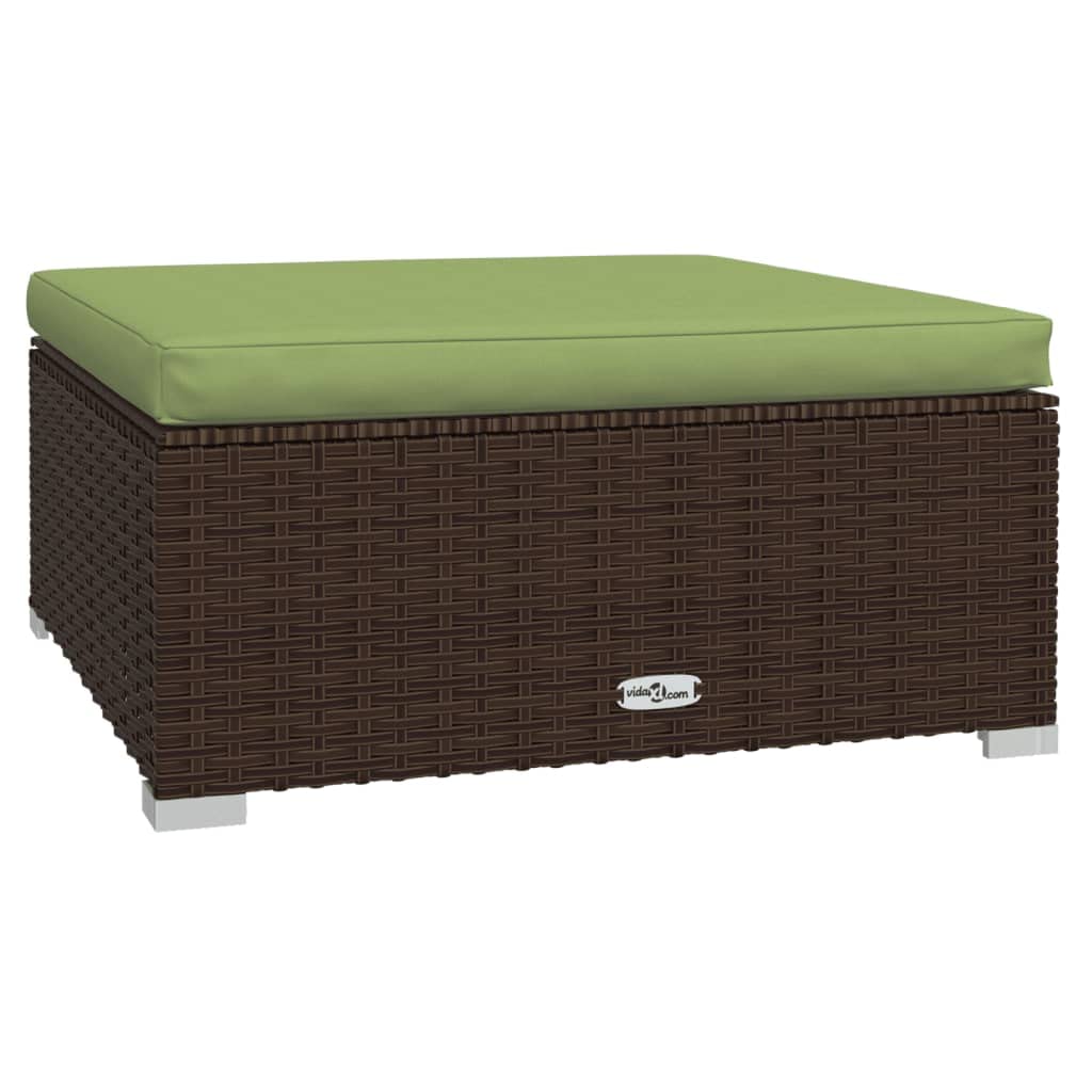 12-Piece Patio Lounge Set with Cushions - Weather-Resistant Brown Poly Rattan & Sturdy Steel Frame - Modular Outdoor Furniture for Garden, Backyard, Poolside & Patio Relaxation