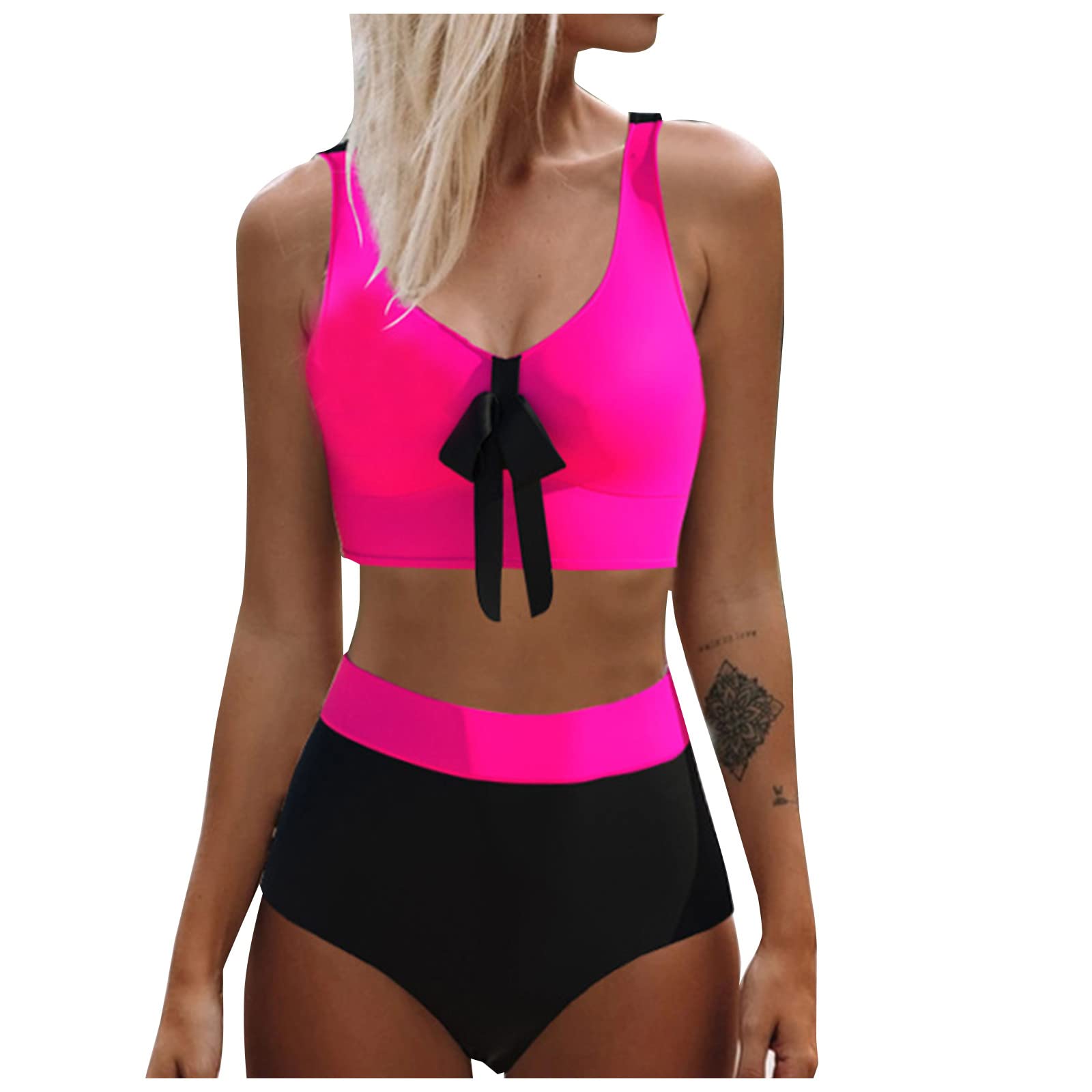Sexy Backless Push Up Padded Bikini Set - Women's Printed Two Piece Swimsuits for Beach & Pool | High Waisted Bathing Suit with Adjustable Straps & Removable Cups | Perfect for Vacation, Summer Swimwear, and Tropical Getaways