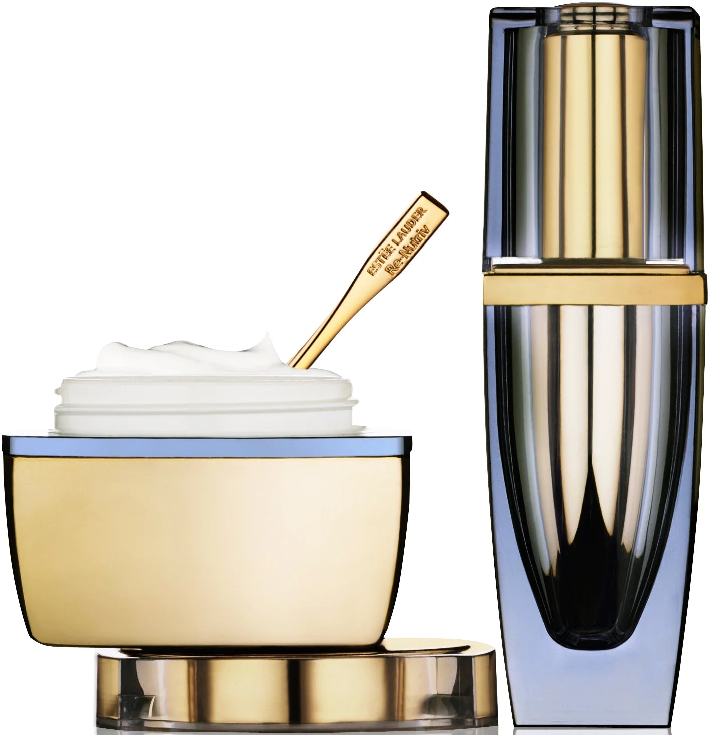 Estee Lauder Re-Nutriv Ultimate Diamond Transformative Energy Creme & Night Serum - Luxury Anti-Aging Skincare Set for Wrinkles & Fine Lines | Perfect for Nighttime Routine & Dry Skin Care