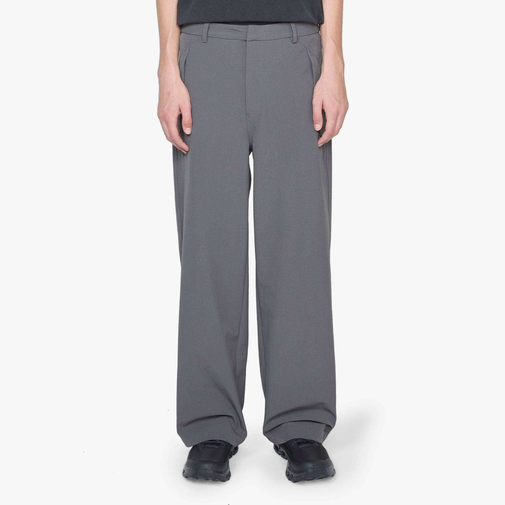 Lightweight Soft Shell Trousers for Men & Women - Waterproof Hiking Pants, Stretchable Outdoor Adventure Pants in Dark Grey - Perfect for Camping, Trekking & Travel