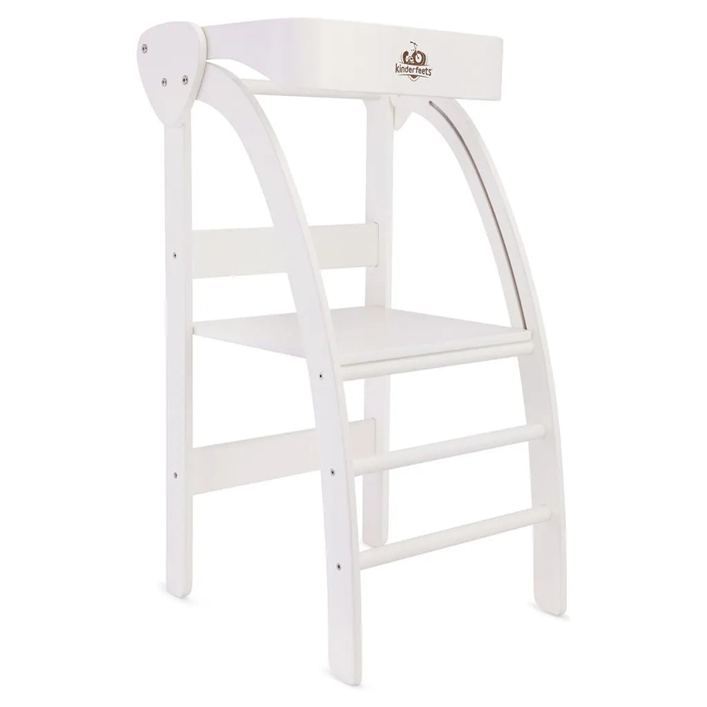 Pikler Observation Tower - White Wooden Climbing Structure for Toddlers | Montessori Learning Toy for Kids | Indoor & Outdoor Play Activity