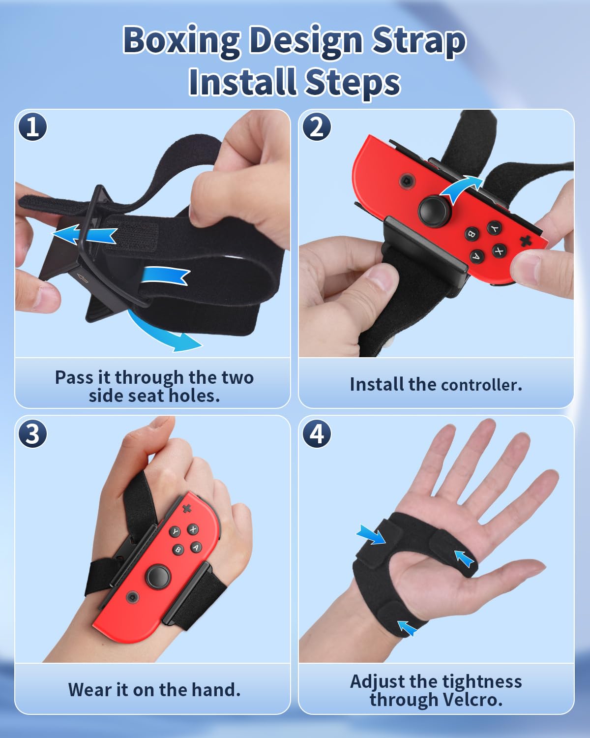 6 in 1 Wrist Strap for Just Dance 2025 & Nintendo Switch Sports - Upgraded Case-Friendly Hand Band for Zumba Burn It Up - Adjustable Joypad Controller for Nintendo Switch & OLED - Comfortable Wristband for Kids & Adults - Perfect for Dance Games, Fitness Workouts & Family Gaming Fun