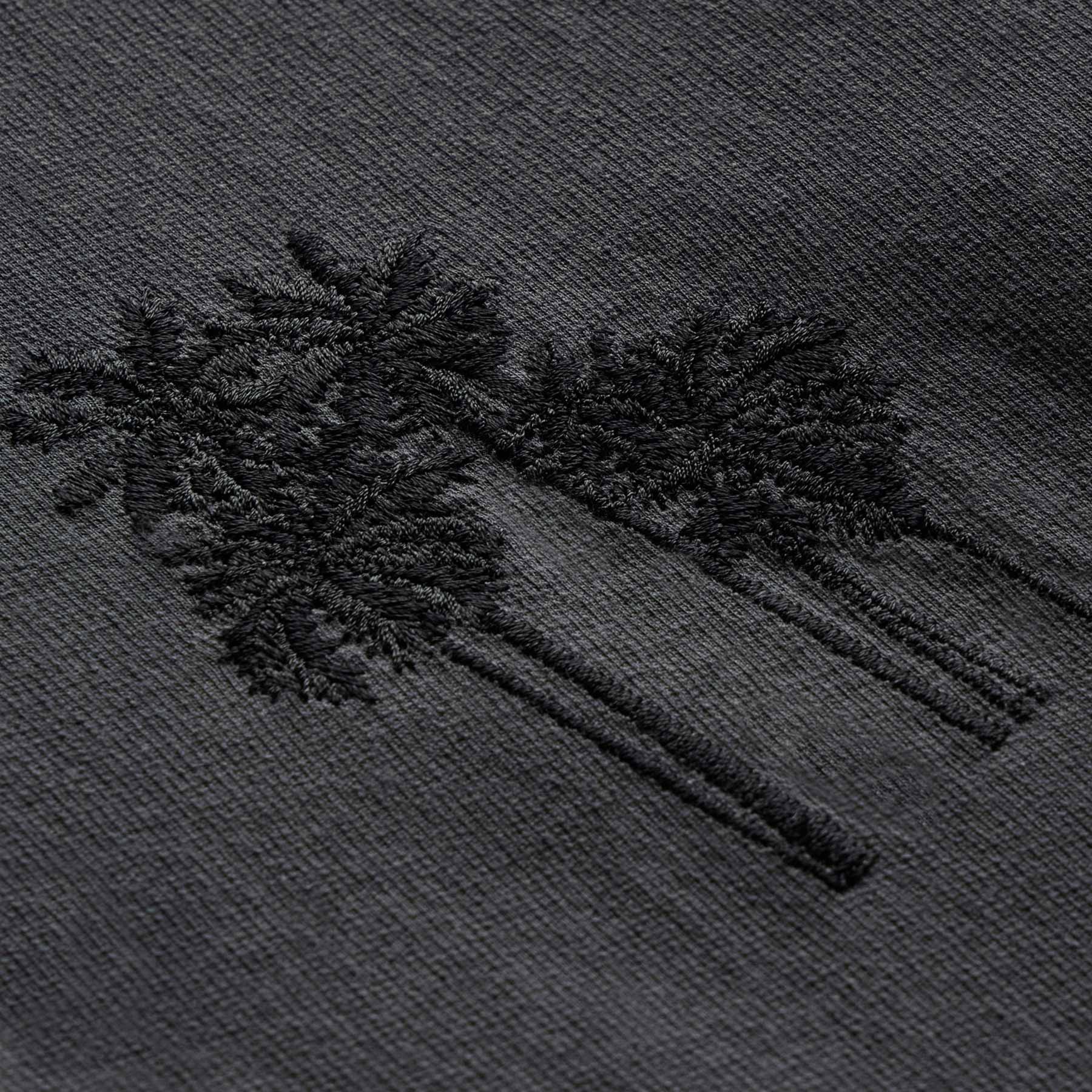 Stylish Palm Tree Embroidered Polo Shirt for Men - Magma & Black Color - Perfect for Beach Vacations, Summer Parties & Casual Outings