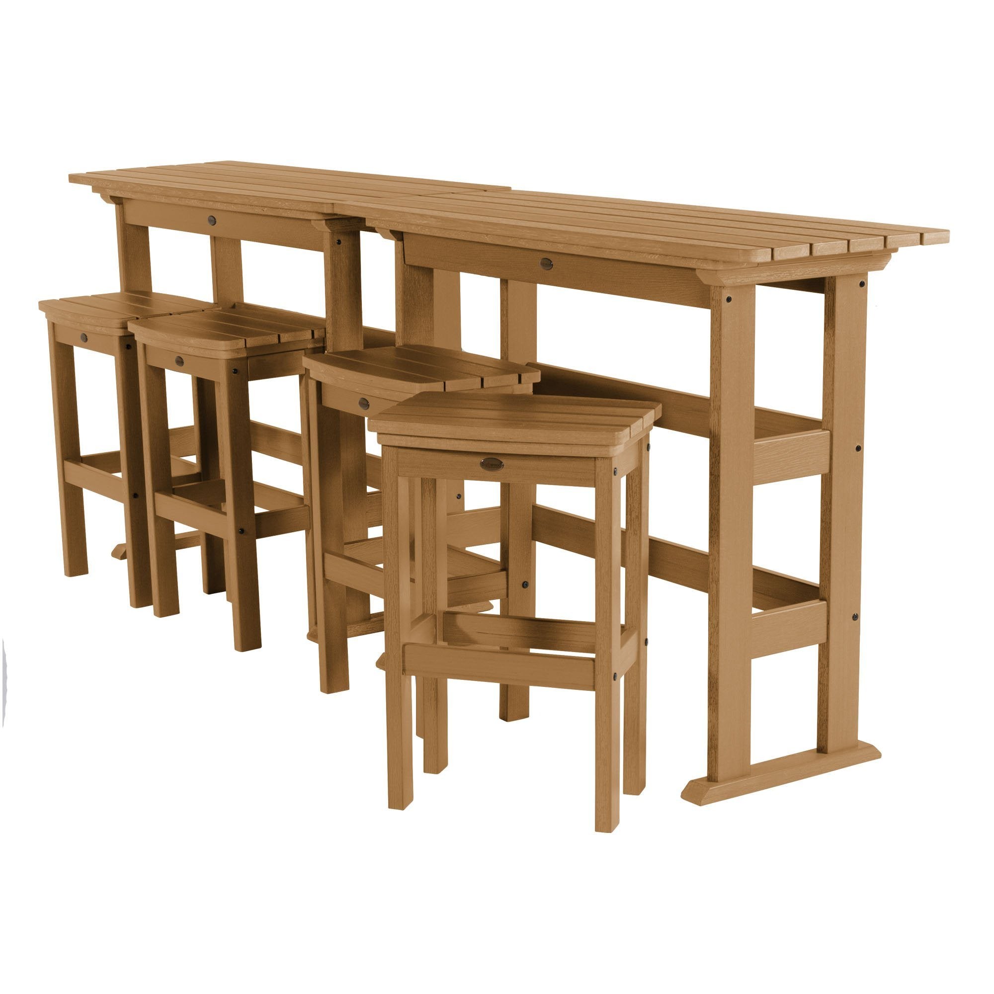 Lehigh 6-Piece Bar Height Balcony Patio Set - Outdoor Dining & Relaxing Furniture for Small Spaces