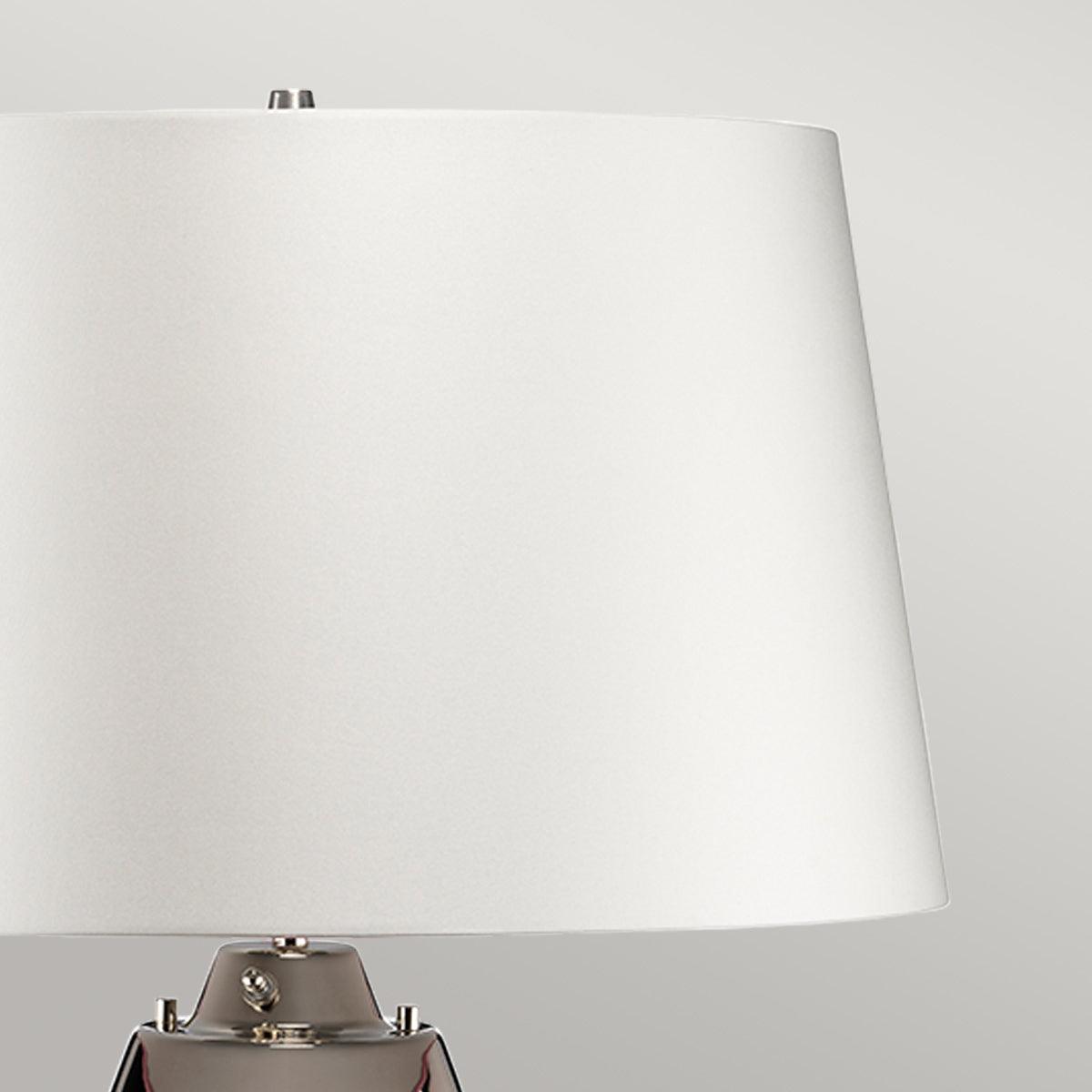 Lena 2-Light Small Blue Glass Table Lamp with Off-White Shade - Perfect for Bedroom Nightstand, Living Room End Table, or Office Desk Lighting
