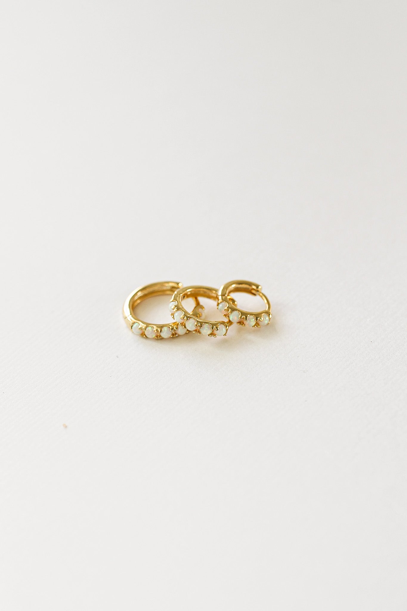 Micro Opal Hoop Earrings - Dainty & Elegant Jewelry for Women | Perfect for Everyday Wear, Parties & Special Occasions