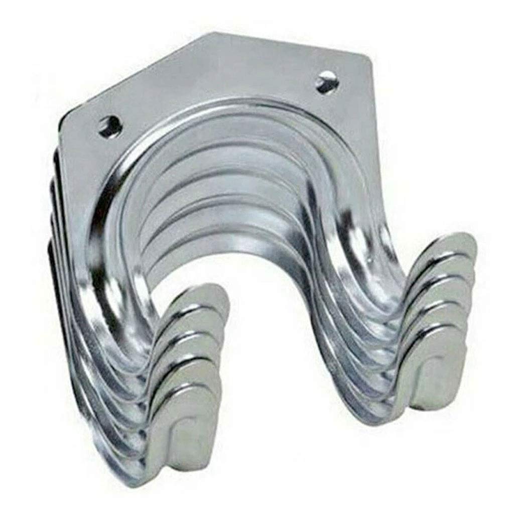 20 Pcs Heavy Duty Metal Wall Hooks for Tool Storage - Double Hanger Organizer for Garage, Garden & Household Items | Perfect for Hanging Tools, Utensils & Accessories in Workshop, Shed or Kitchen