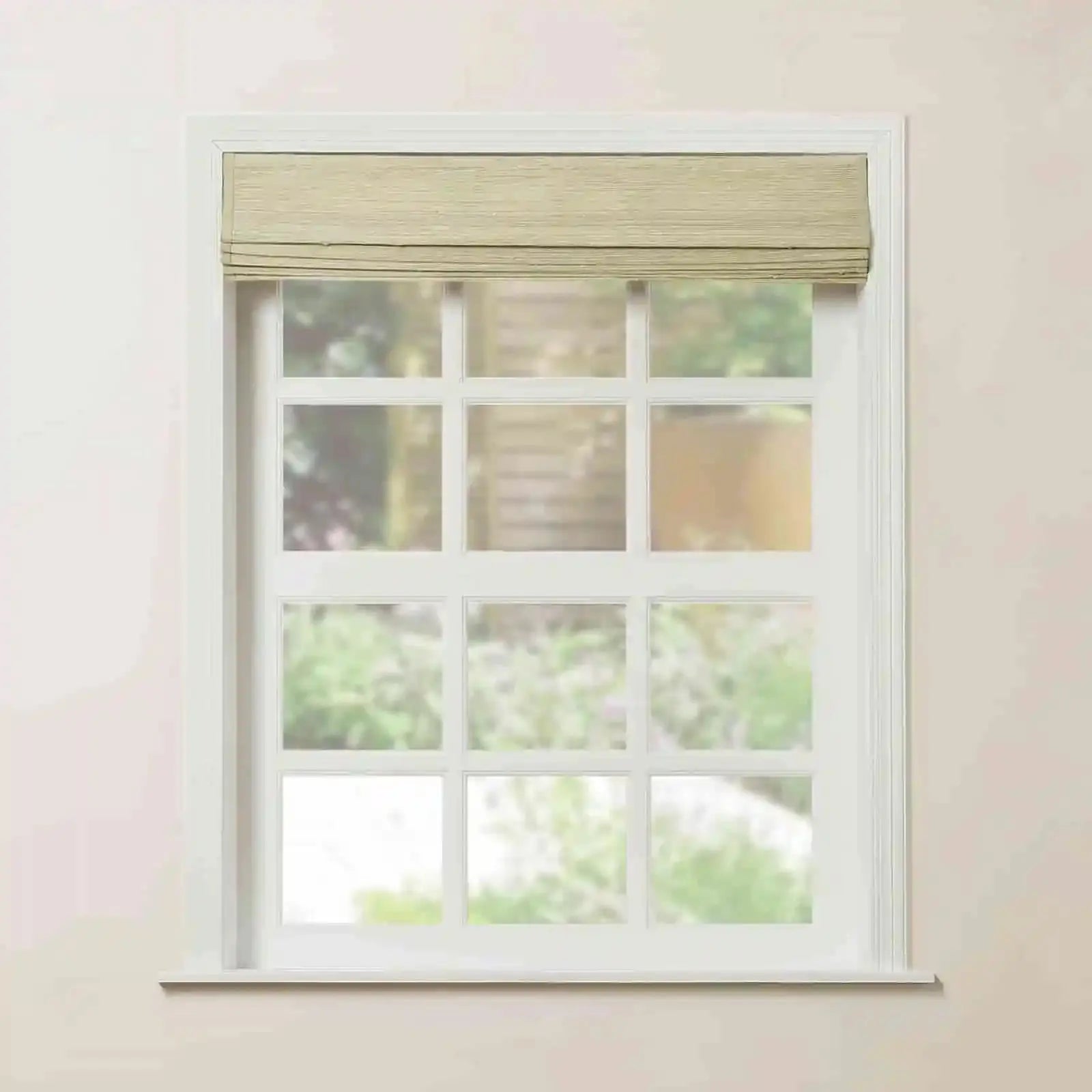Rae Natural Ramie Bamboo Woven Shades - Series P | Eco-Friendly Window Coverings for Living Room, Bedroom & Patio | Light Filtering & UV Protection
