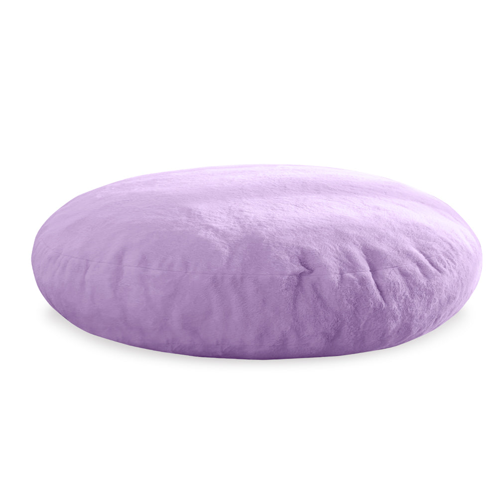 MAXYOYO 2-in-1 Kids Bean Bag Chair & Convertible Floor Pillow Bed - Soft Purple Lounge Seat for Reading, Gaming & Nap Time - Kids Room Decor & Playroom Furniture