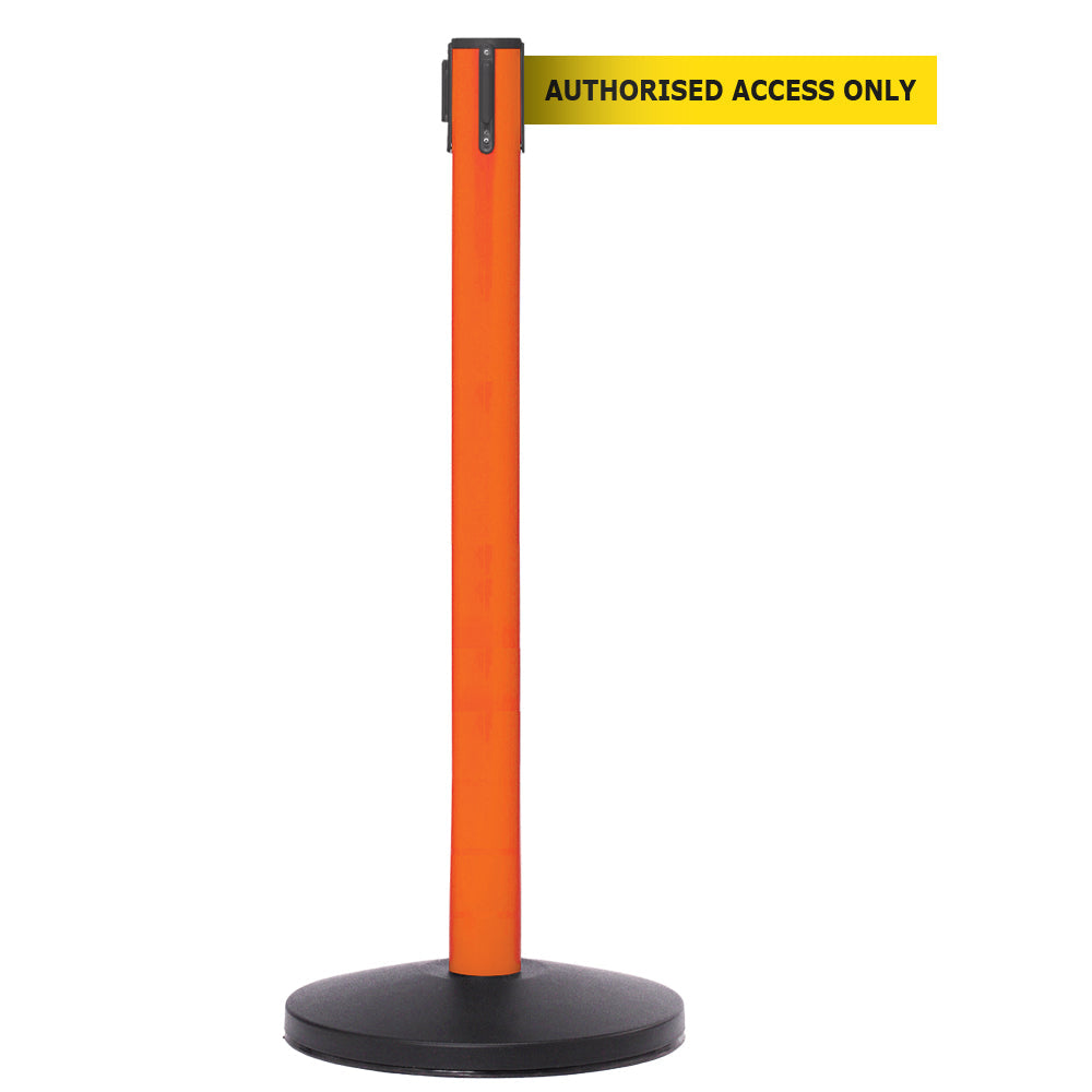 Safety Belt Barriers - Heavy Duty Retractable Belt Stanchions for Crowd Control - Perfect for Events, Queues, and Public Safety Management
