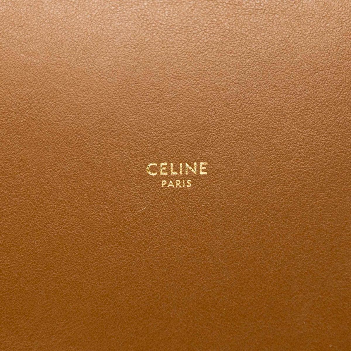 Celine Tan Teen Bucket 16 Bag - Genuine Leather Crossbody Shoulder Bag for Women | Perfect for Travel, Shopping & Everyday Use