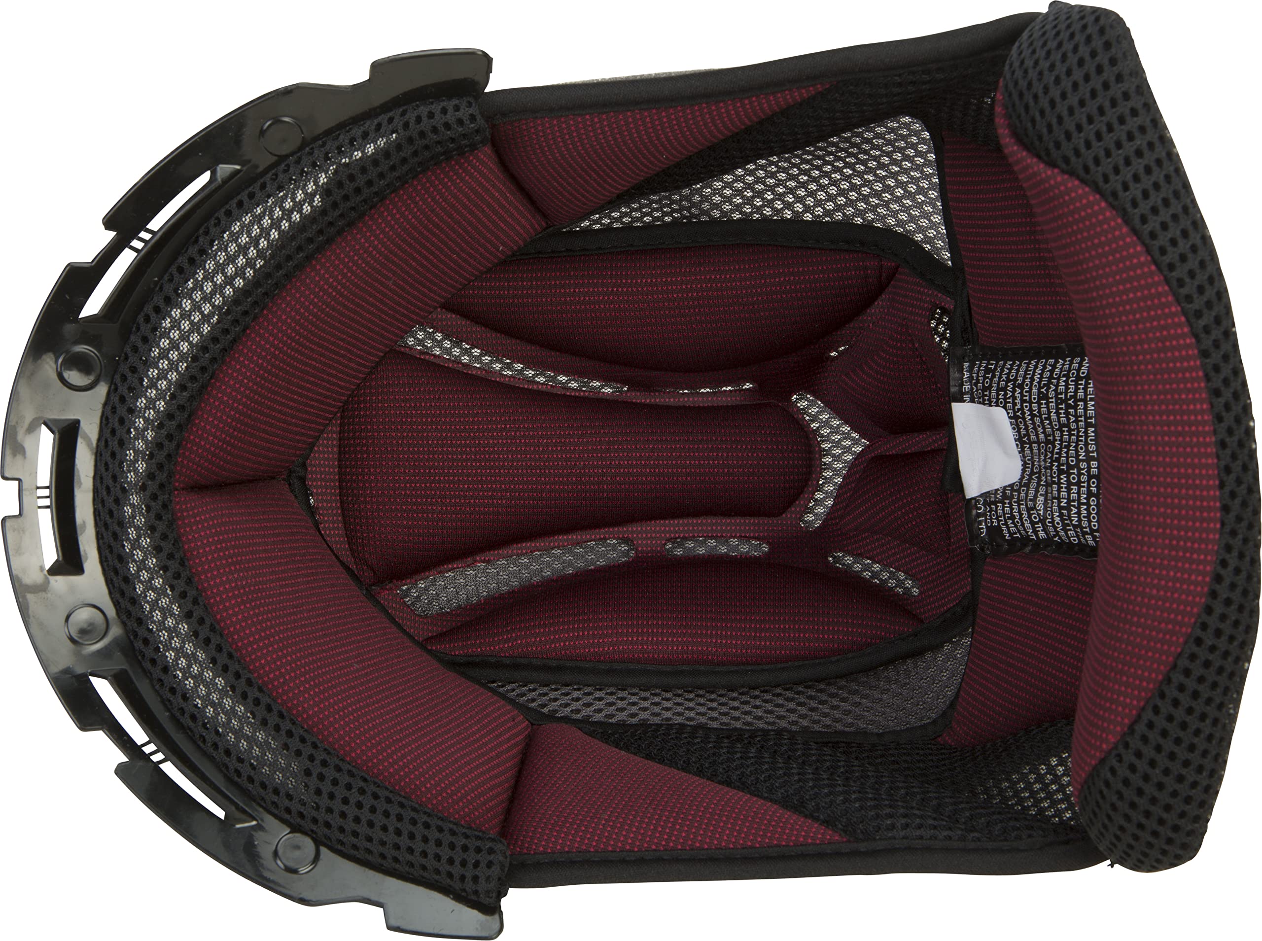 GMAX OF-77 12mm Comfort Liner for Street Motorcycle Helmets - Black/Large Size - Enhanced Padding for Long Rides & Commuting
