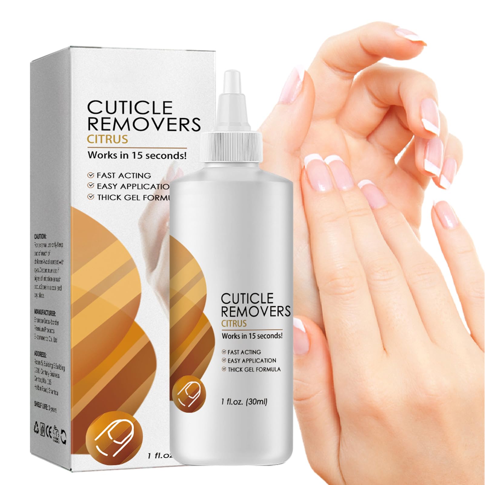 Cuticle Remover Gel - 1oz Instant Nail Strengthening & Exfoliating Treatment | 15-Second Nail Care Solution for Hands & Feet | Perfect for Salon & At-Home Manicures