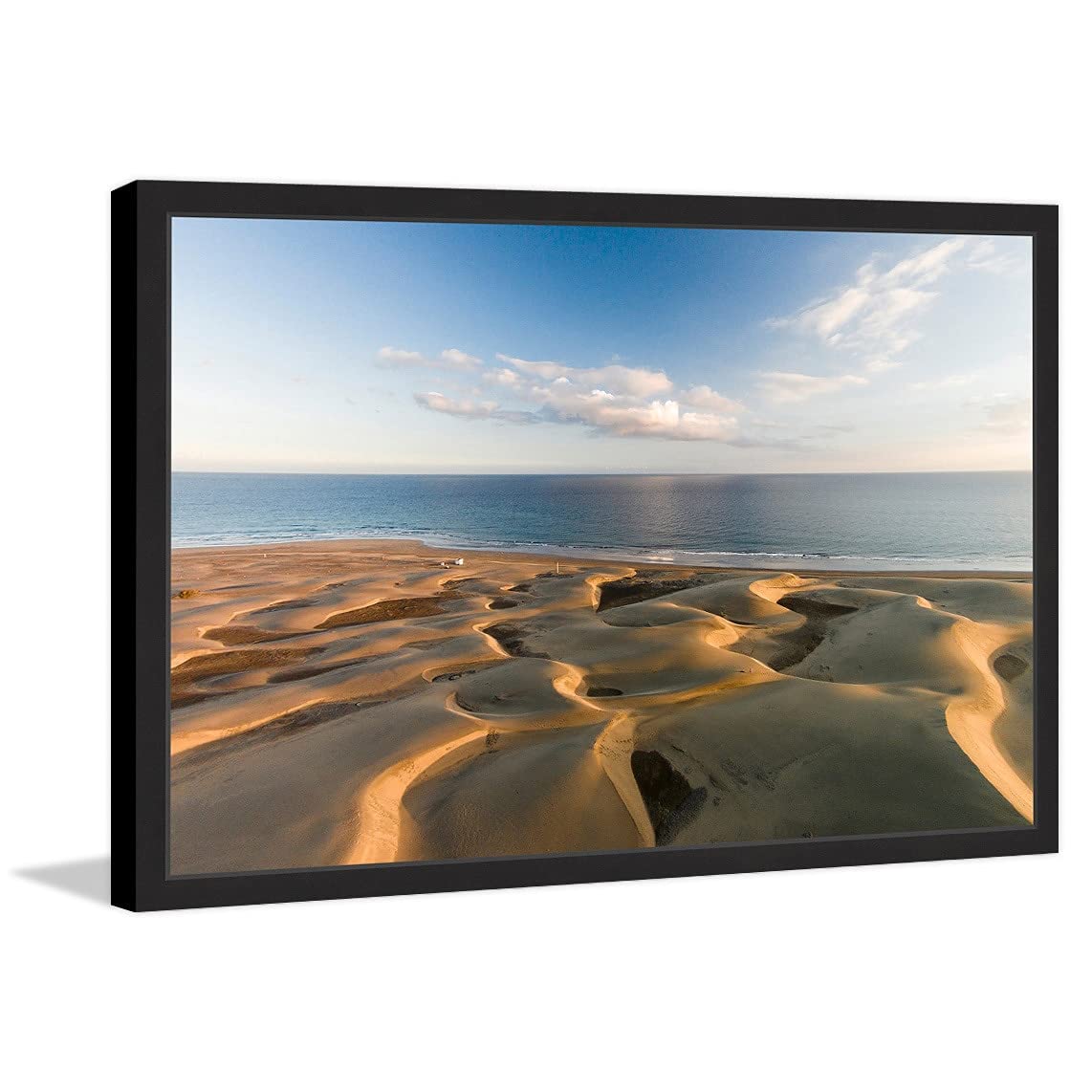 Handmade Waves in The Sand II Framed Print 24x16 | Coastal Beach Wall Art | Marmont Hill | Perfect for Living Room, Bedroom & Office Decor