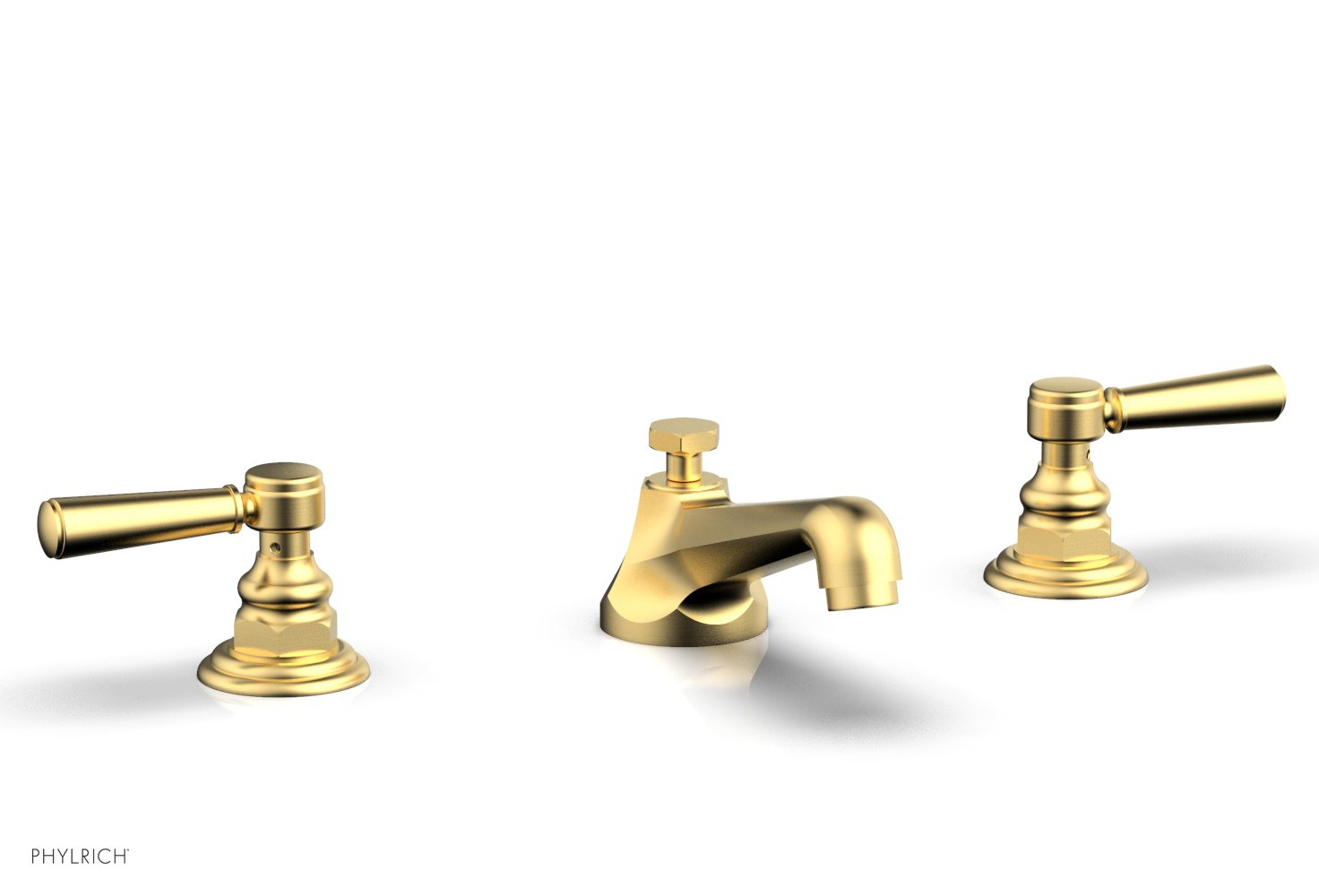 HEX TRADITIONAL 8-Inch Widespread Bathroom Faucet Lever Handles - Brushed Nickel Finish - Compatible with Most Standard Faucets - Perfect for Bathroom Vanity Sink Renovation and Modern Home Upgrade