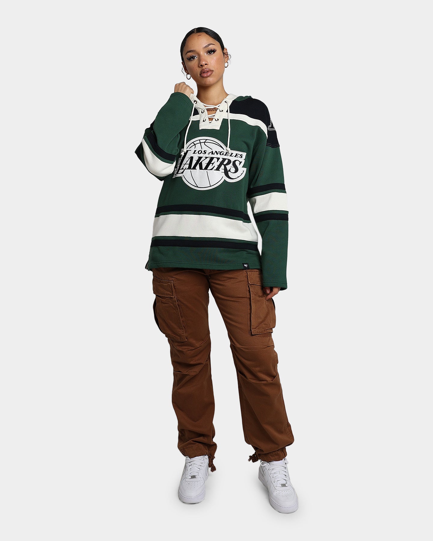 47 Brand Los Angeles Lakers Superior Lacer Hoodie - Dark Green NBA Fan Apparel for Men & Women - Perfect for Game Day, Streetwear & Casual Outfits