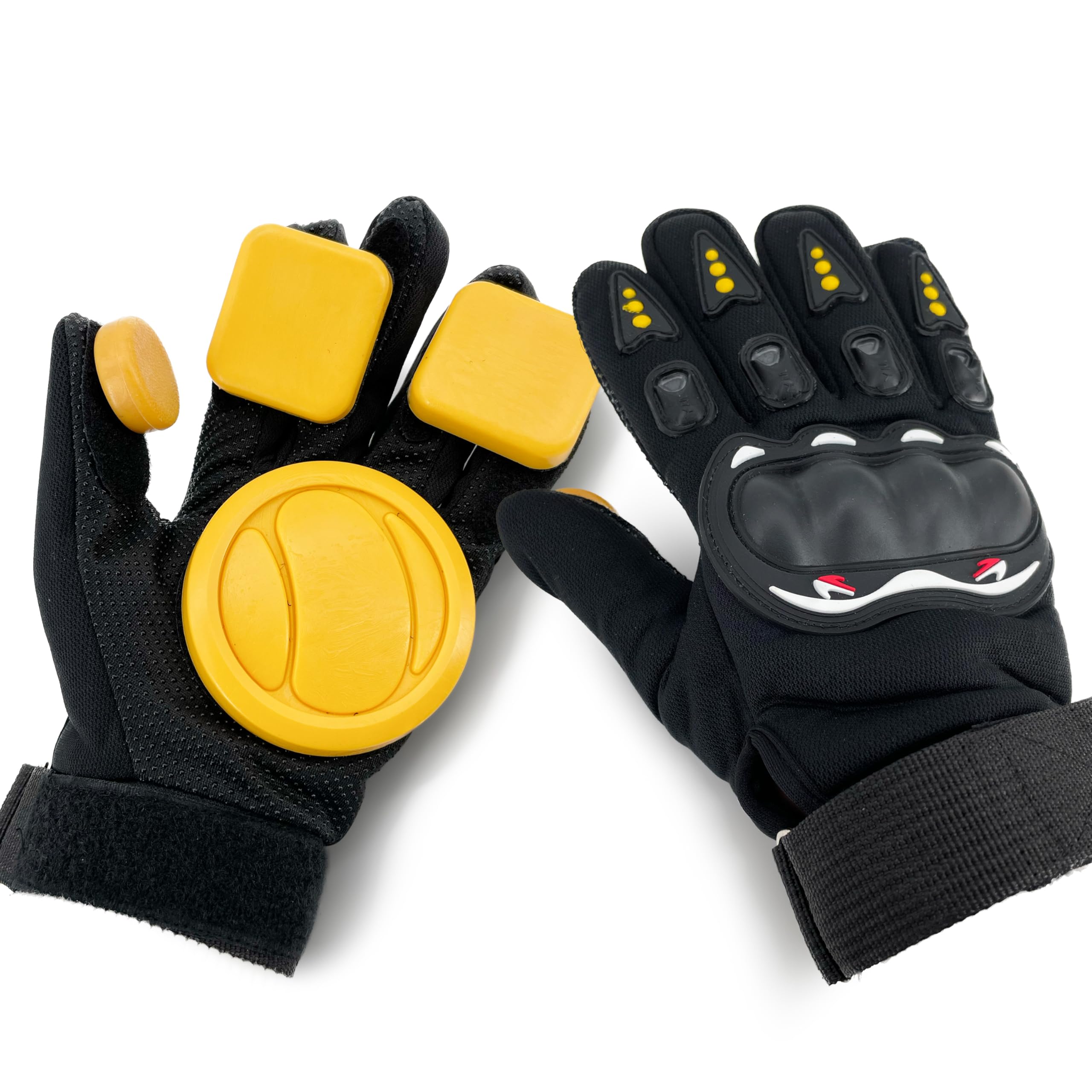 Silfrae Longboard Gloves - Premium Skateboarding & Downhill Slide Gloves with Durable Slider Pucks for Maximum Control - Perfect for Downhill Racing, Freeriding & Longboard Dancing