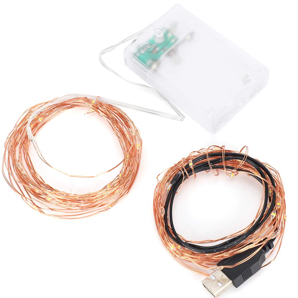 Jeanoko USB Christmas Lights - 2 Strings, 2 Modes for Festivals & Home Decor