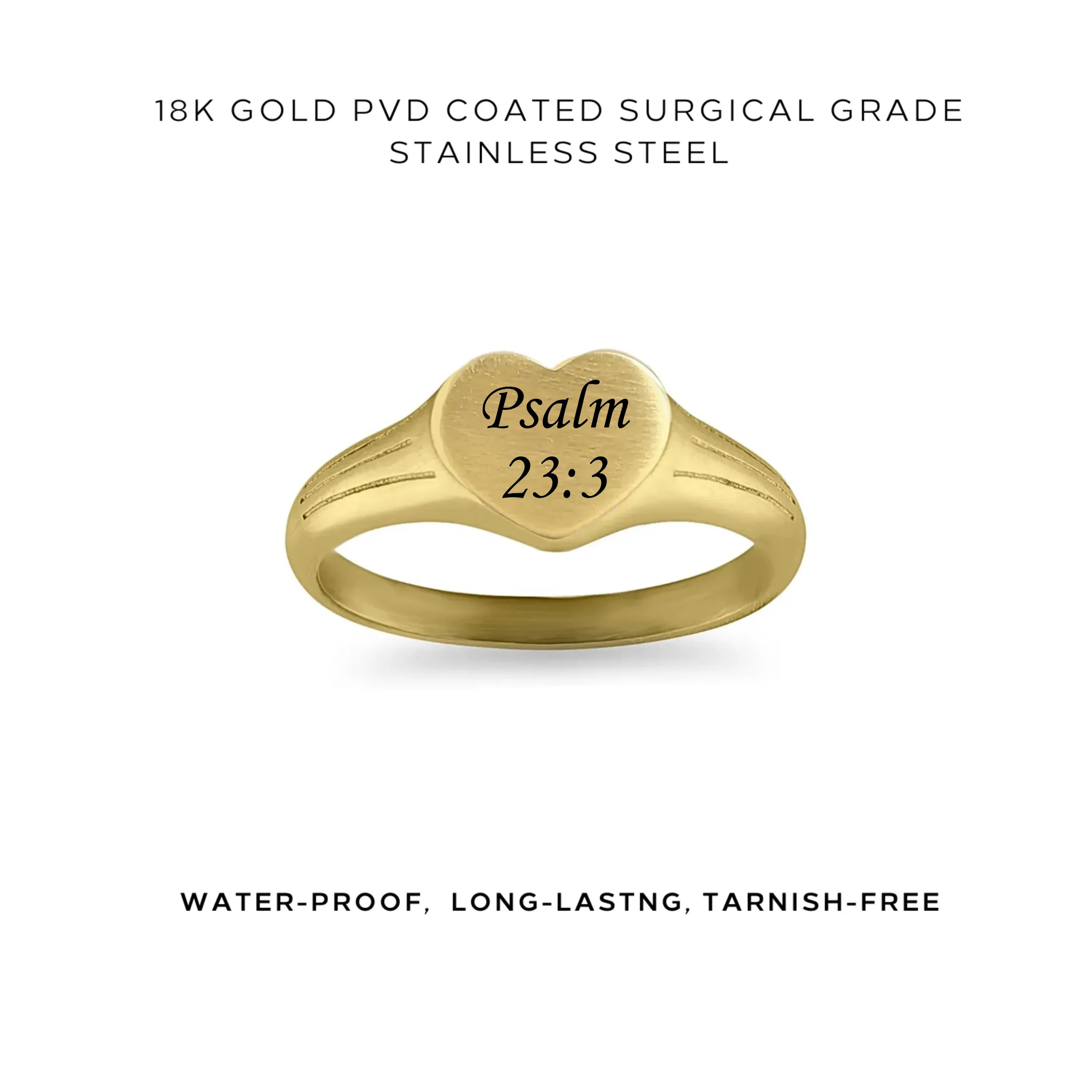 Personalized Heart Signet Engraved Ring - Custom Name & Date Engraving - Sterling Silver or Gold Plated - Perfect for Couples, Anniversaries & Valentine's Gifts - $35.00