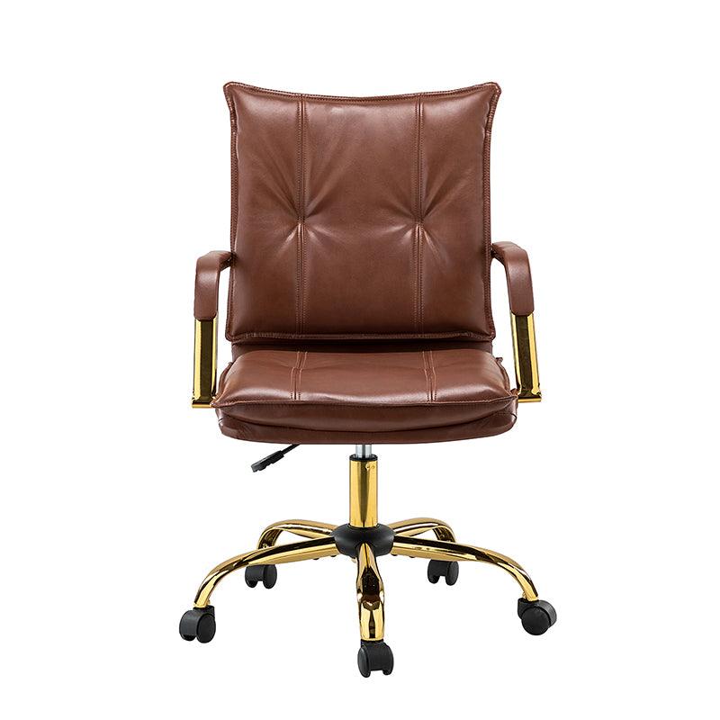 Stylish Michele Vegan Leather Task Accent Chair - Modern Office & Living Room Furniture for Home & Workspace