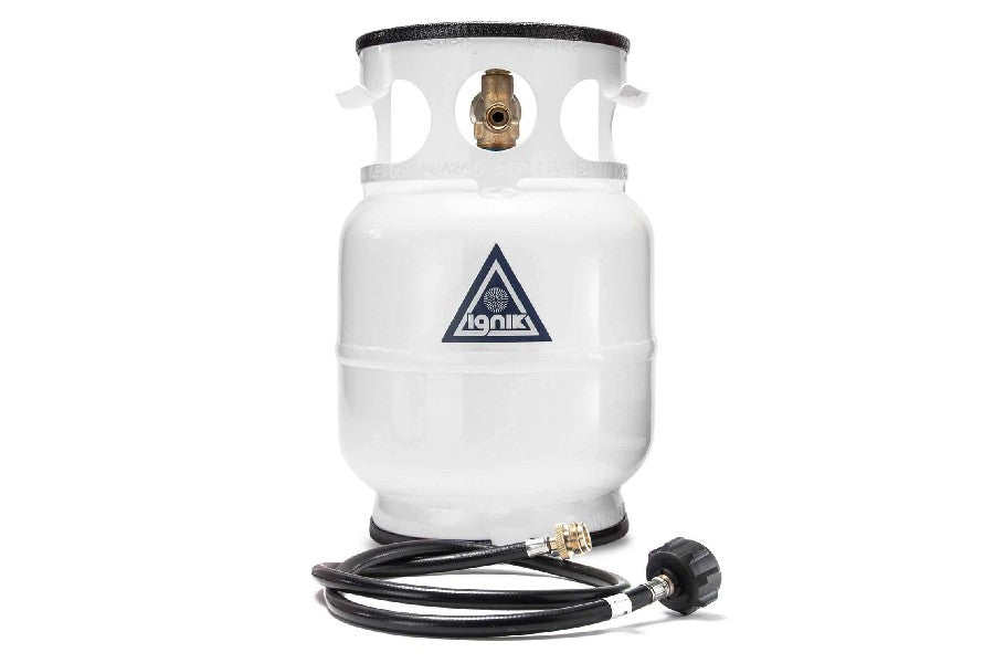 Ignik Outdoors Gas Growler Deluxe Black Edition - 5 lb Portable Propane Tank for Camping, Grilling & Outdoor Cooking | Compact Fuel Canister for RV, Tailgating & Backpacking