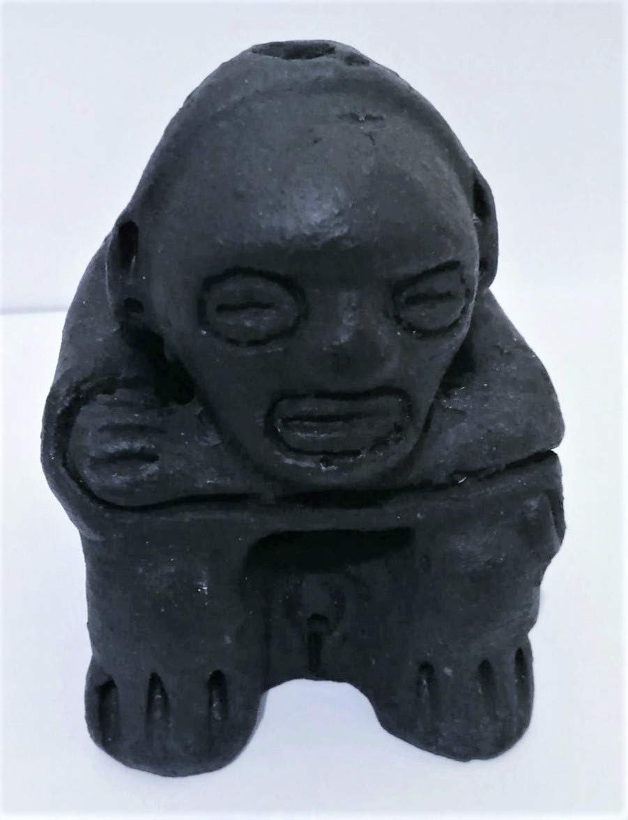 Authentic Caribbean Taino Indian Cemi Ceramic Statue - God of Thought Collectible Figurine for Home Decor, Altar Display & Cultural Gift