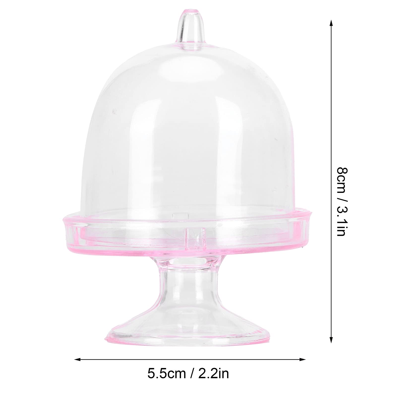 TOPINCN 12-Piece Mini Candy Box Set with Lid - Cake Stand, Cupcake & Candy Display Plate for Parties, Weddings & Baby Showers | Durable Party Supplies for Dessert Buffets & Candy Bars