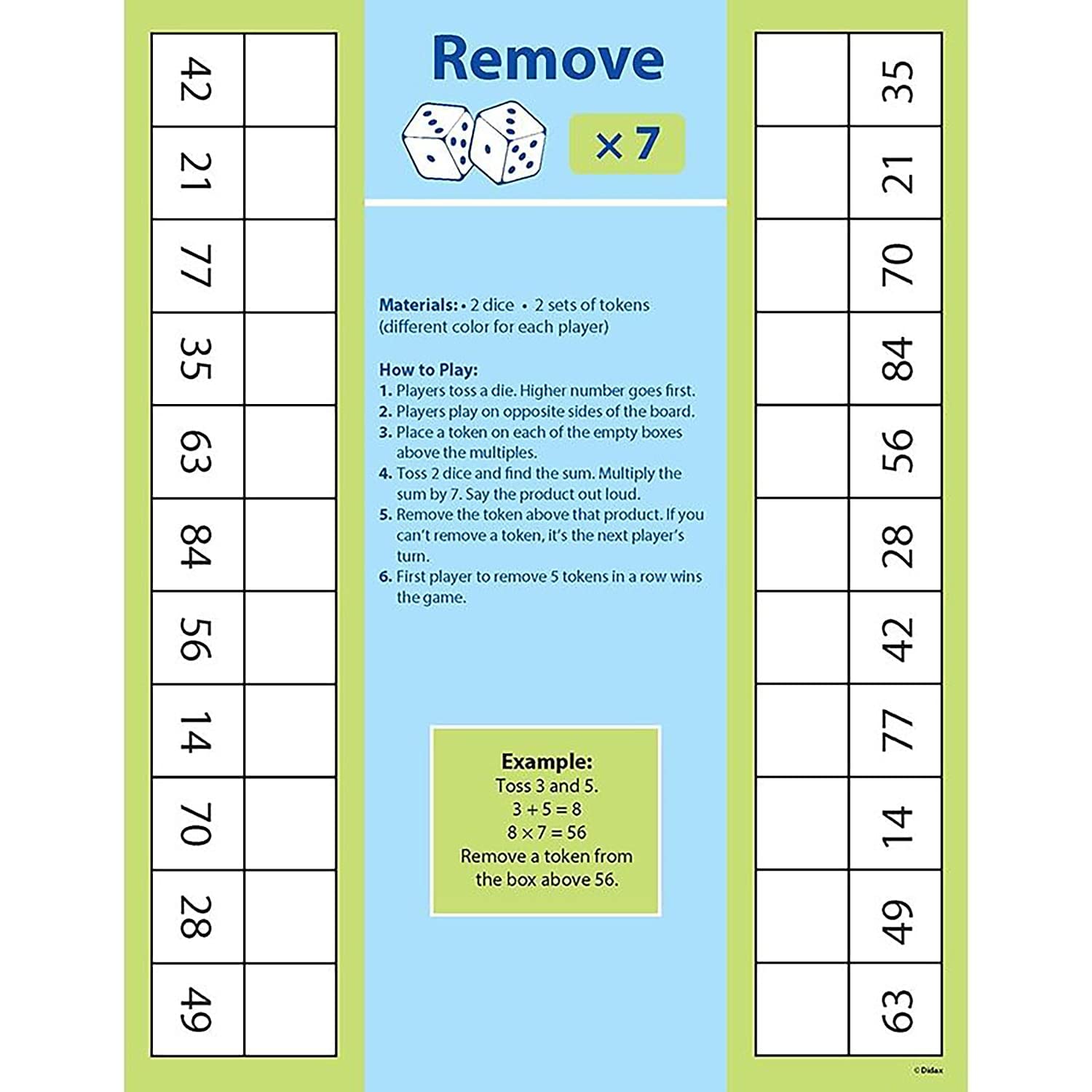 Didax Educational Resources Multiplication Dice Games - Fun Math Learning Tools for Kids | Perfect for Classroom & Homeschool Activities