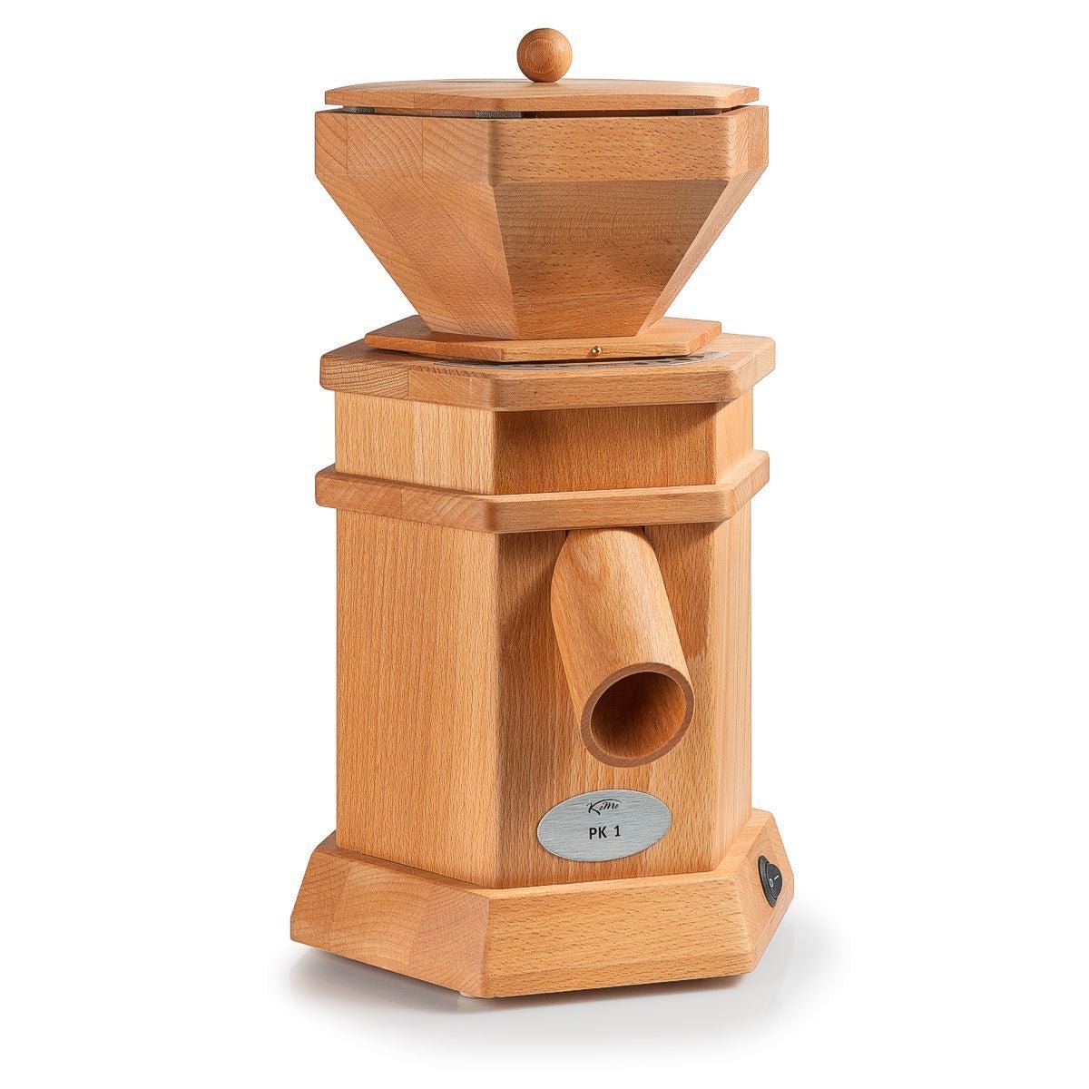 KoMo PK 1 Grain Mill - Solid Beechwood Electric Flour Grinder for Home Baking | Fresh Whole Wheat, Rye & Spice Grinding | Perfect for Artisan Bread & Healthy Cooking