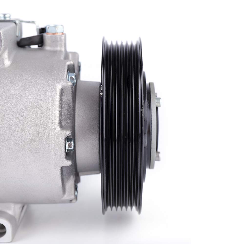 TBVECHI AC A/C Compressor with Clutch - Compatible with 2012-2016 Hyundai Accent 1.6L & 2012-2015 KIA Rio 1.6L - High Performance Air Conditioner Compressor for Car Cooling System