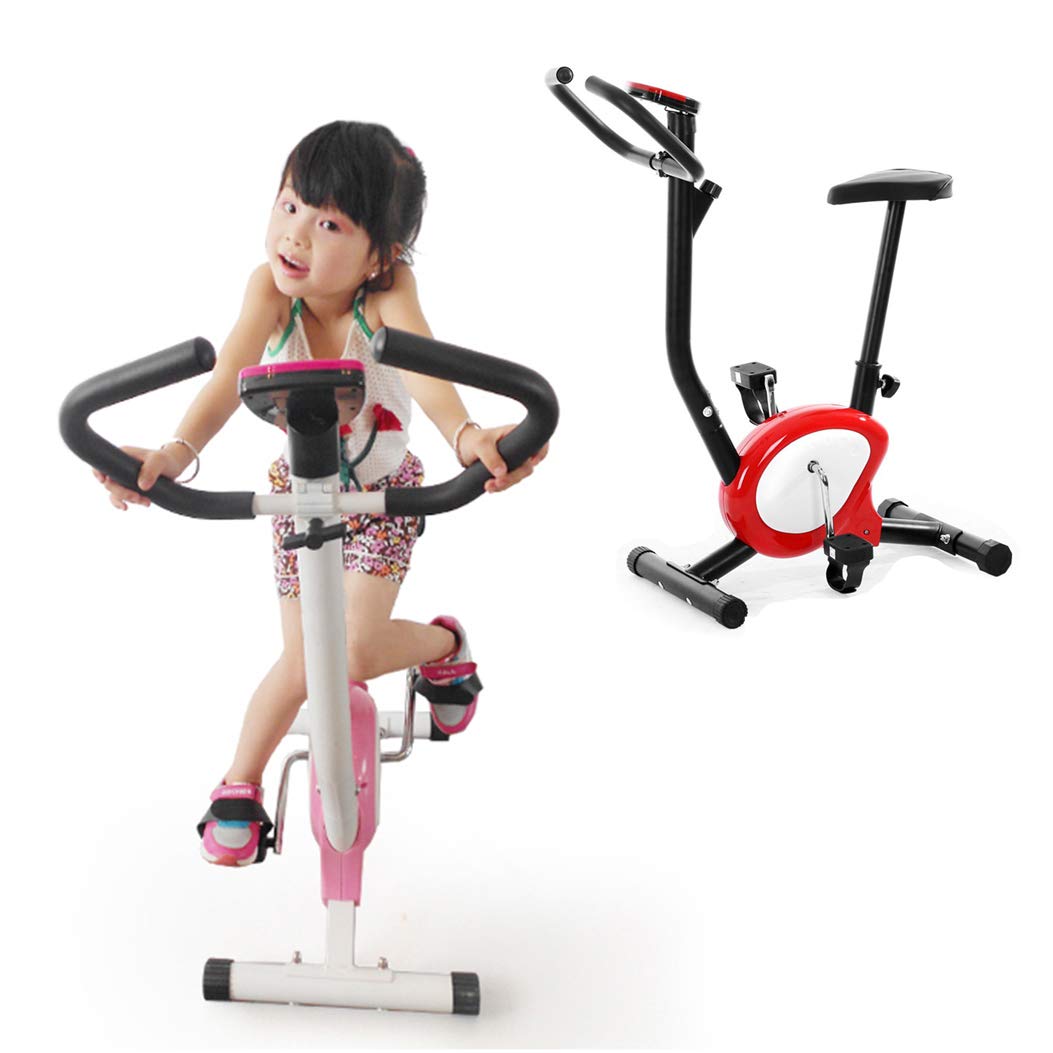 WSCQ Kids Exercise Bike - Adjustable Resistance & Seat Height for Boys & Girls (100-160cm) - Perfect for Home Workouts, Indoor Cycling & Active Playtime